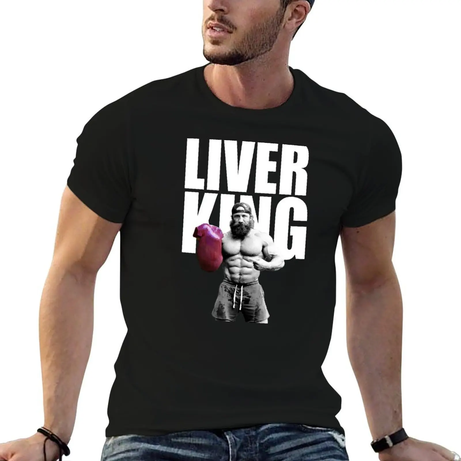 

The Liver King T-Shirt man t shirt cotton man t shirt designer man t shirts high quality luxury brand T-shirt