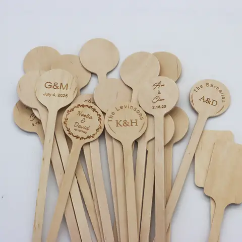 100pcs 사용자 정의 천연 나무 커피 교반기 음료 바 스틱 나무 음료 결혼식 파티 호의 장식에 대 한 개인화 된 교반 Best5 100pcs 사용자 정의 천연 나무 커피 교반기 음료 바 스틱 나무 음료 결혼식 파티 호의 장식에 대 한 개인화 된 교반 Best5