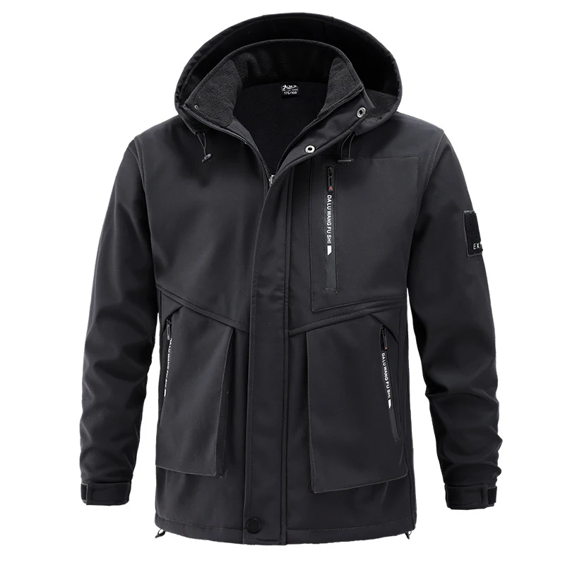 Inverno masculino montanha esqui conjuntos quentes à prova dwaterproof água esportes terno moletom + moletom dos homens 2 peças conjuntos