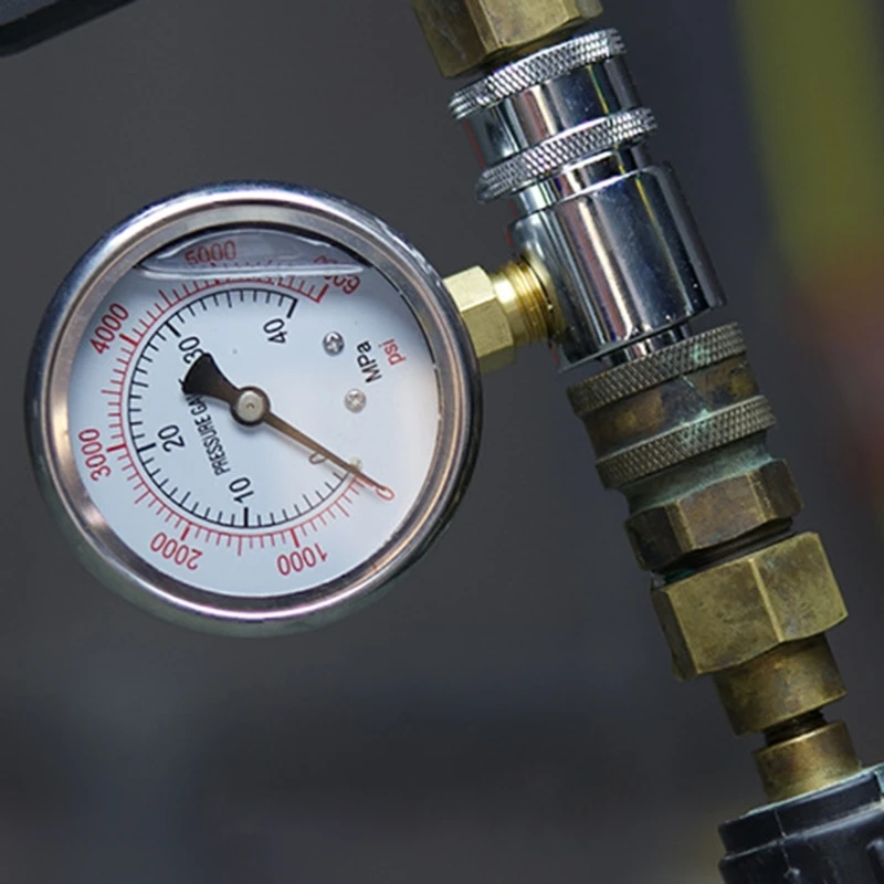 QuickConnect Pressure Gauges with 3/8" Thread used for Power Washer High Stability Pressure Washer Gauges 6000psi