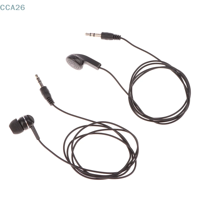 1Pc Earpiece 3.5mm Plug Single Side Headset Headphone Dual Channel Earphone for Laptop PC Headset