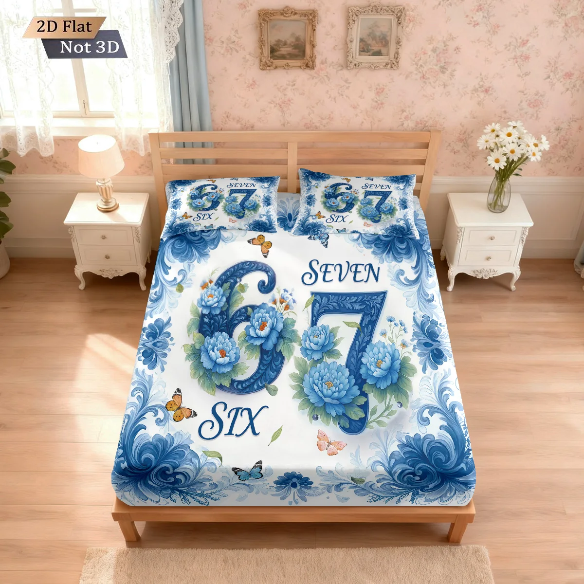 3Pcs Blue Beautiful… - image