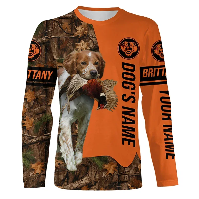 Camo Hunting Animals Wild Boar Men T-Shirt 3D Print Sport Long Sleeve Tee Tops Casual O Neck Streetwear T Shirts Men's Clothing view 3