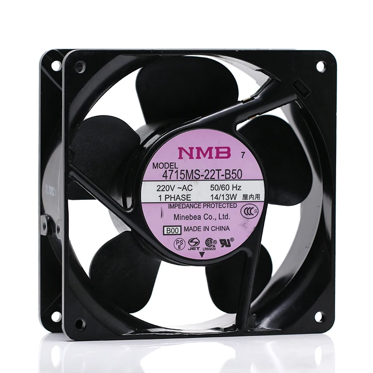 

12038 12cm 120mm AC 220V Case Chassis Cooling Fan For NMB 4715ms-22t-b50 14W 13W 120X120X38mm Cabinet Cooler