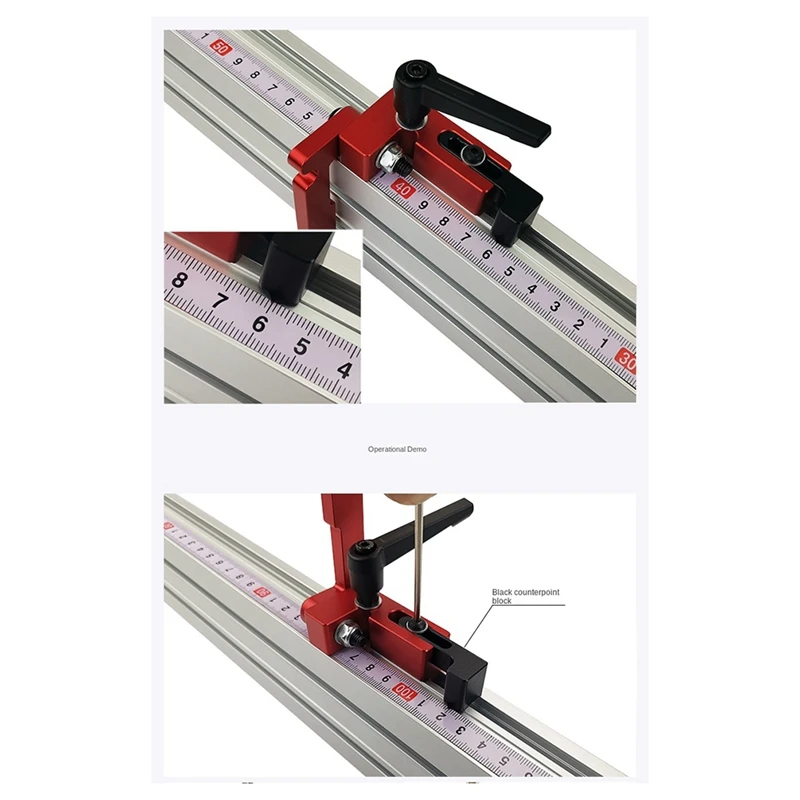 A19F-Woodworking 75-Typ Rückenlehnenpositionierer, Push-Tischbegrenzer