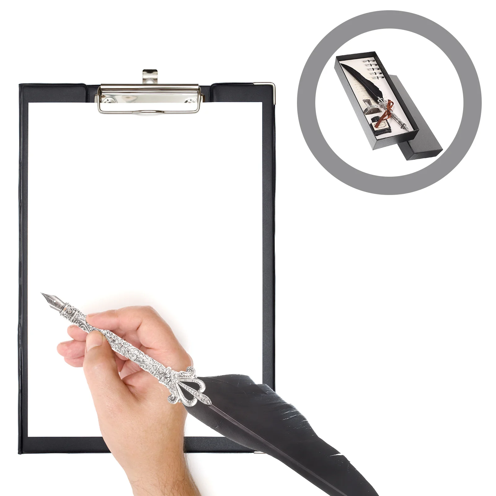 

Набор: 1 многоразовая перьевая ручка премиум-класса для каллиграфии, чернила для каллиграфии, для подарка, офиса, дня рождения, подписи, легкая ручка для письма