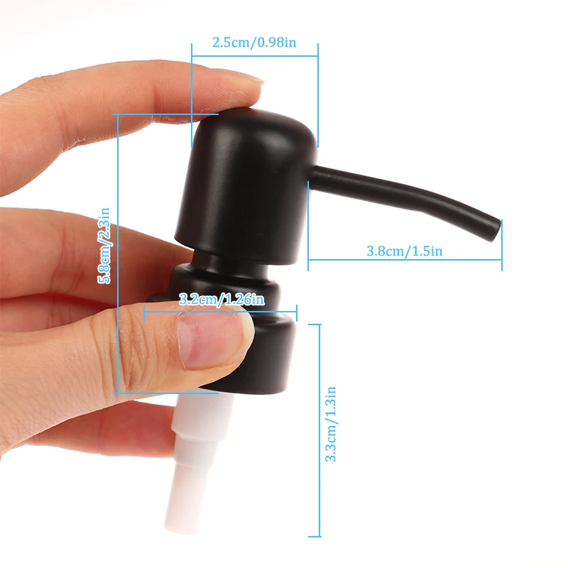 Roestvrijstalen dispenser voor vloeibare zeep Toilet Handvervanging Lotion Shampoo Pomp voor badkamer