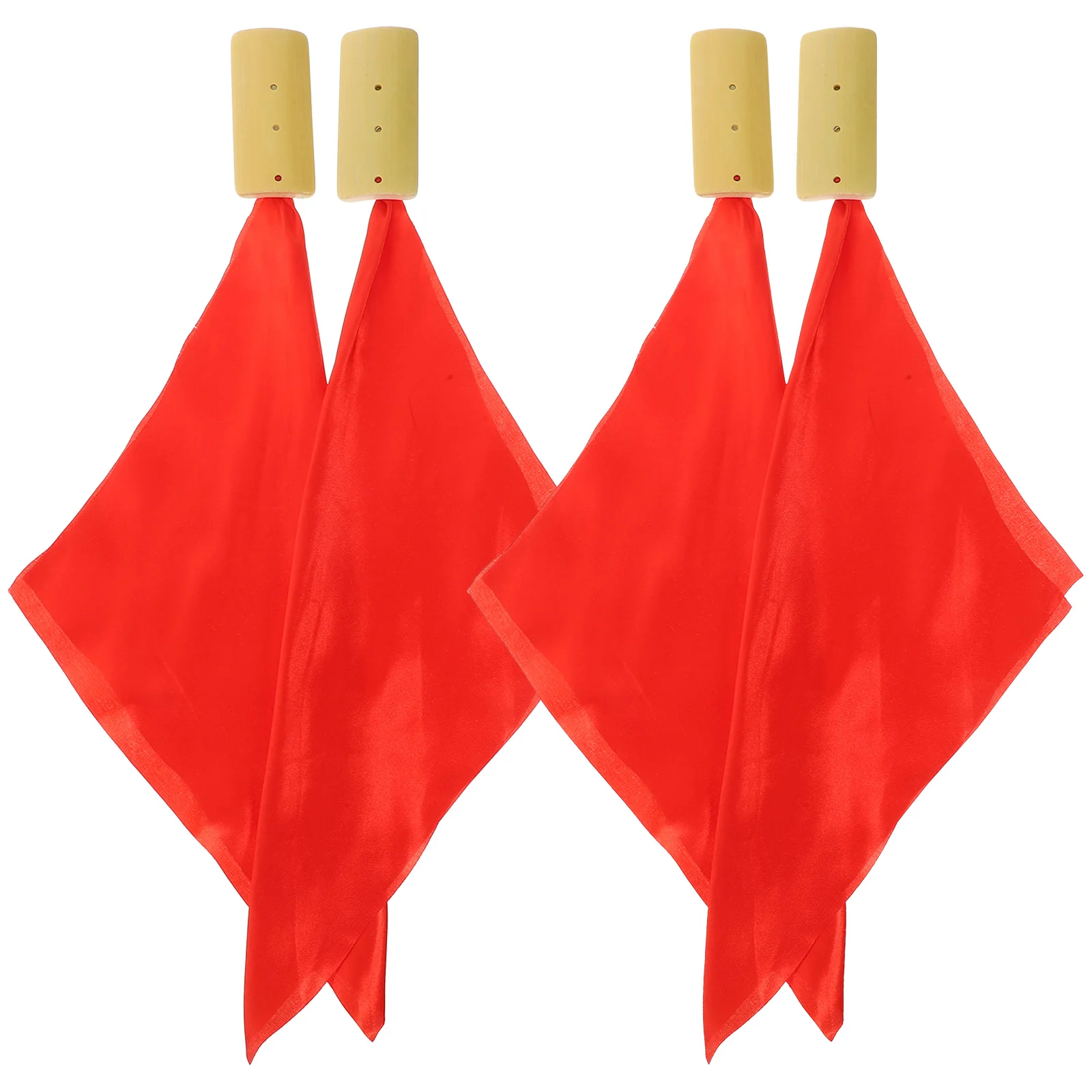 

Red Silk Percussion Kids Musical Instruments Chinese Kuaiban Clappers Child