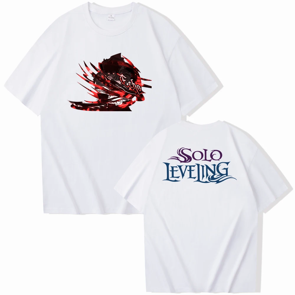 Solo Leveling Echo T-shirt O-Neck Short Sleeve Shirts Fans Gift