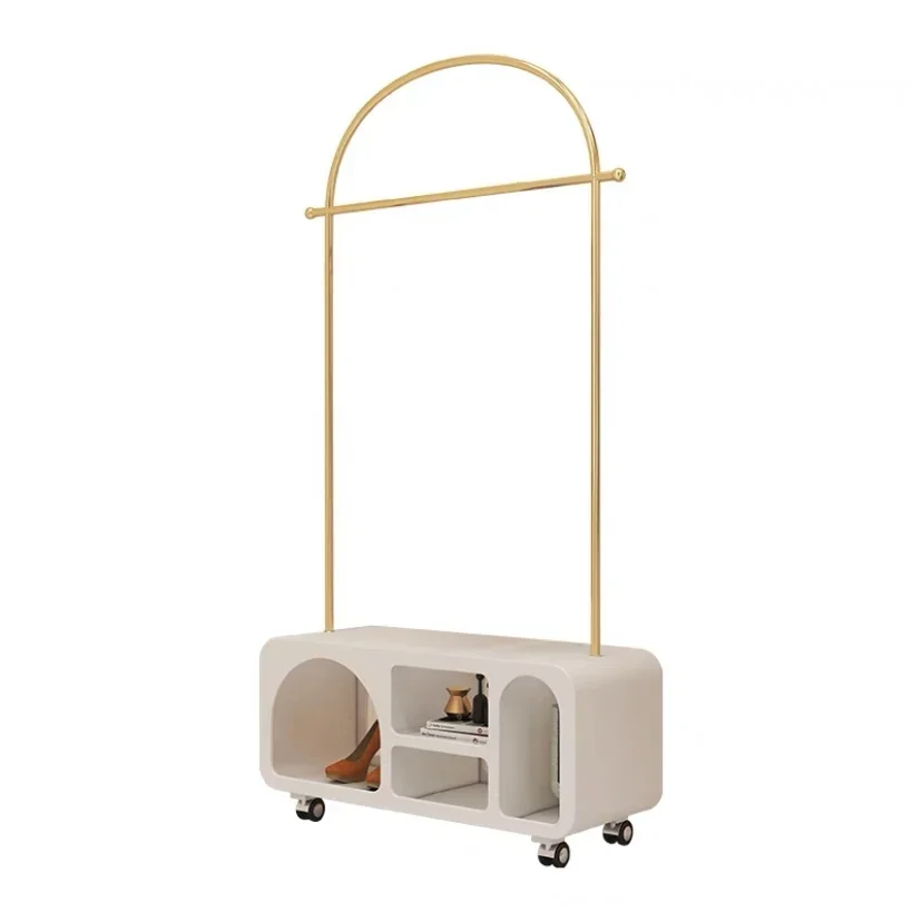 Modern Simple Movable Household Coat Rack Storage Rack Storage Display Curio Cabinet Showcase