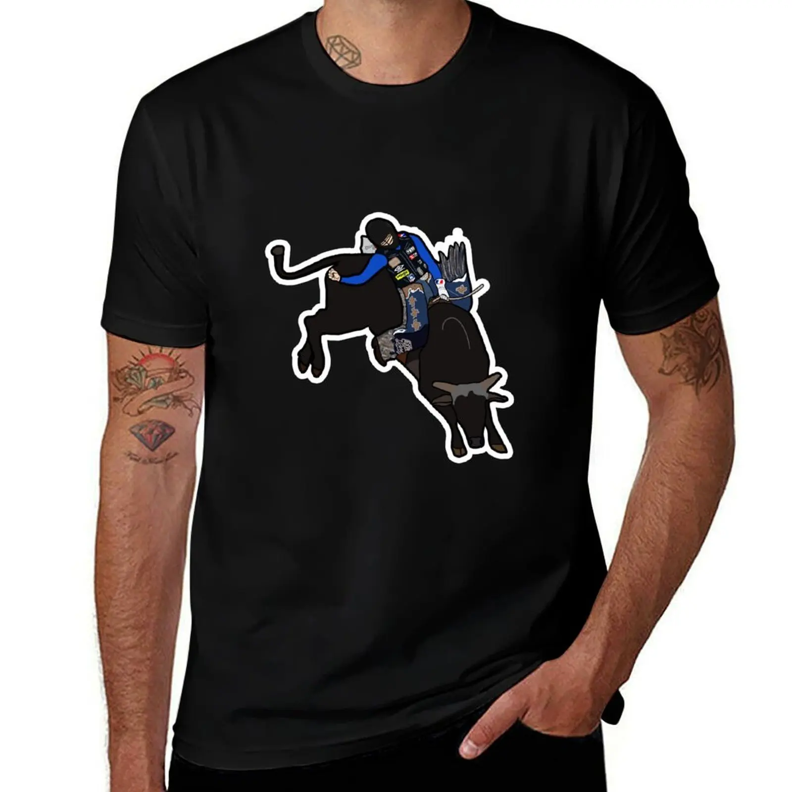Bull Rider Stetson Wright T-Shirt Simple Graphic Design T-Shirt