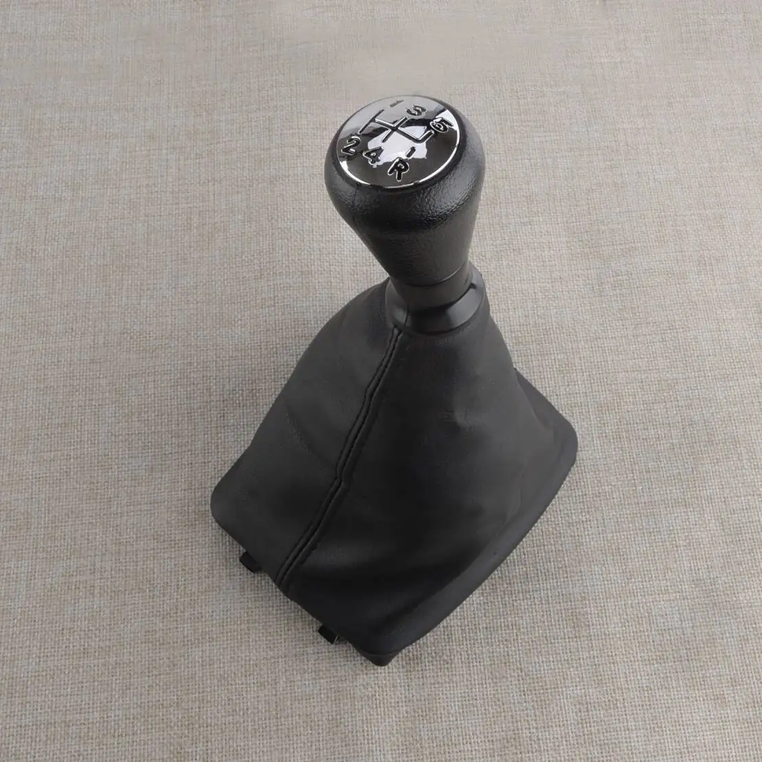 5 Speed Manual Gear Shift Knob With Boot Fit For Peugeot 206 406