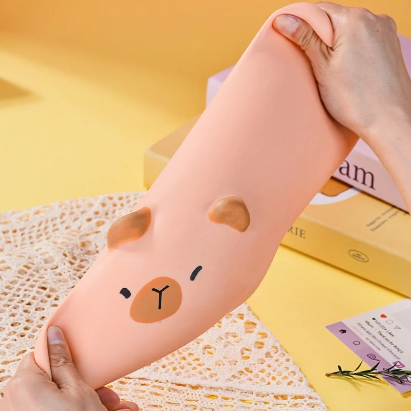 Jumbo Cute Capybara Squishy Toy Oversized Slow Rising Animal Stress Relief Fidget Soft Stretchy Squeeze Dog Pig for Kids Adults