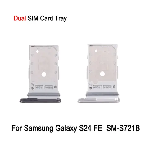 Samsung Galaxy S24 FE SM-S721B 듀얼 SIM 카드 트레이 용 SIM + SIM 카드 트레이 교체 부품