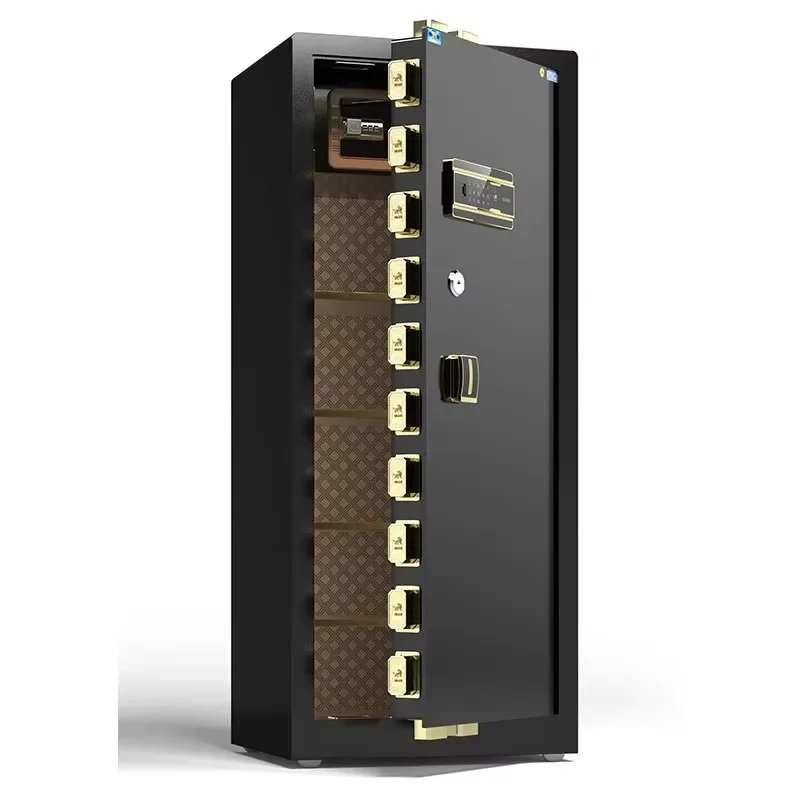 【Fashionable】Brand New Product Big Safety Box Safe Metal Biometrics WiFi Smart Electronic Fireproof Safe  for House Hotel Jewelr