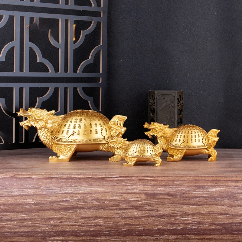 Feng Shui Hundred-Year-Old Turtle Ornament Symbolizing Health and Longevity for The Elderly Home Decor