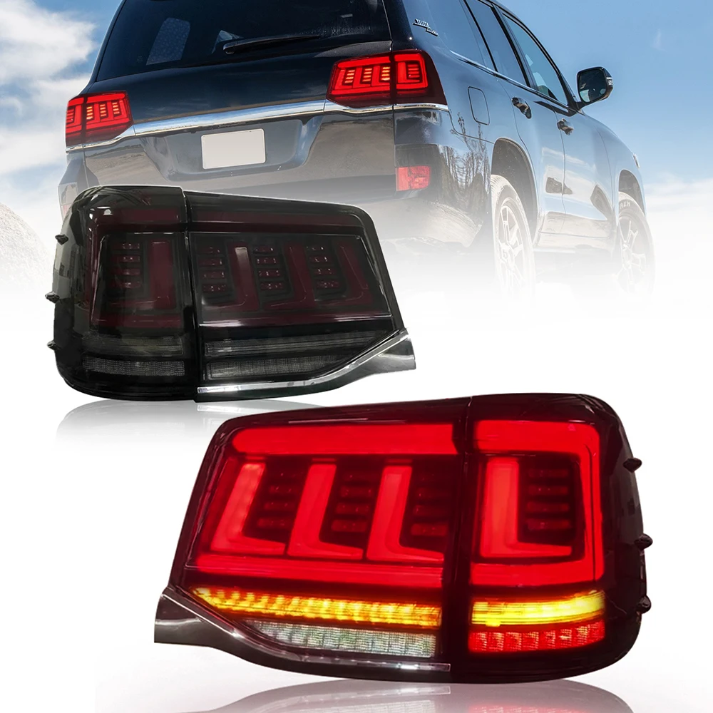 

TT-ABC Tail Lights For Toyota Land Cruiser 200 LC200 LED DRL Car Light Assembly With Start Animation Signal Auto Accessories