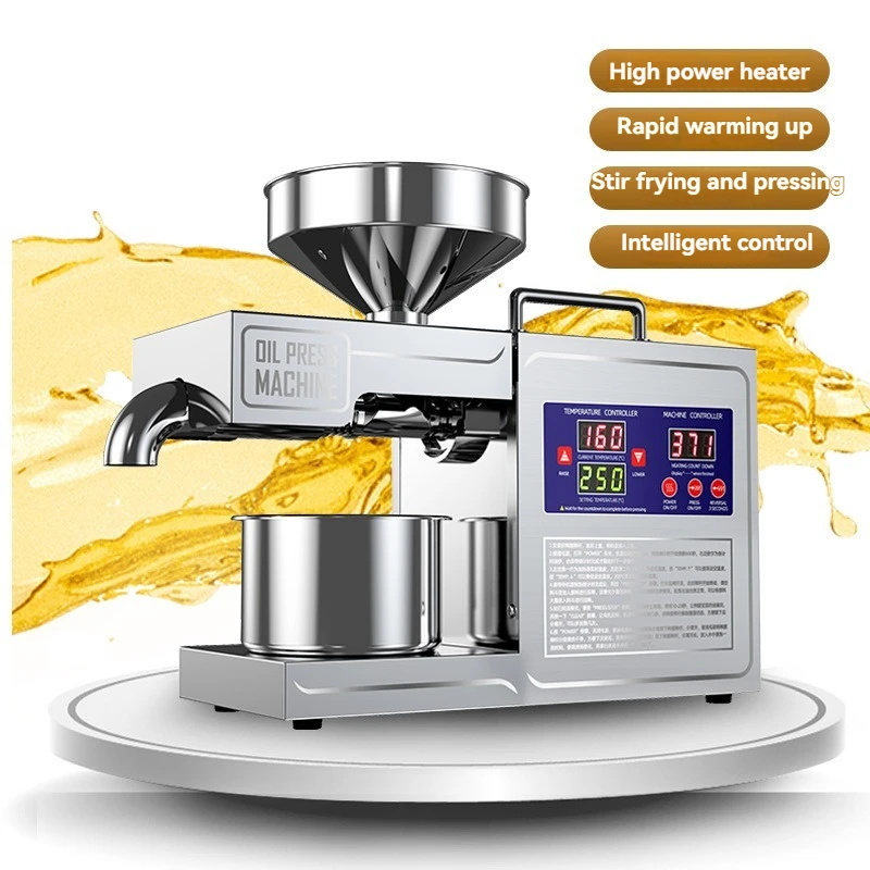 

Oil Press Machine Peanut Sesame Walnut Soybean Automatic Multifunction Intelligent Oil Press Machine