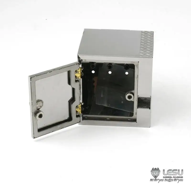 Lesu1/14 caminhão brinquedo caixa de ferramentas acessórios simulação tamiya trator metal atualização partsG-6167