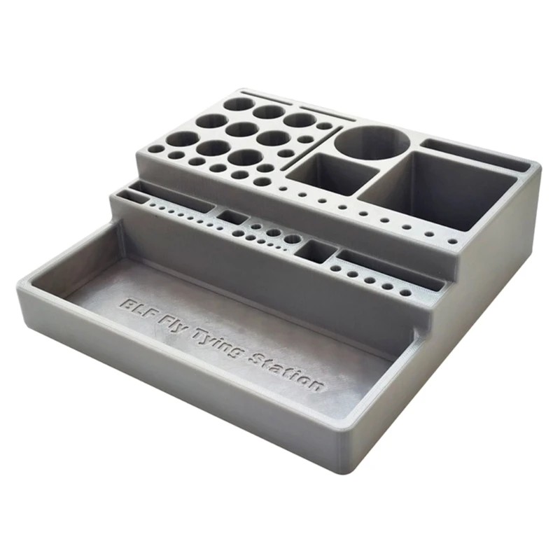  Fly Tying Desktop Storage Rack Fly Tool Desktop Storage Stand Fly Baits Binding Tool Station Fly Tying Tool Accessories