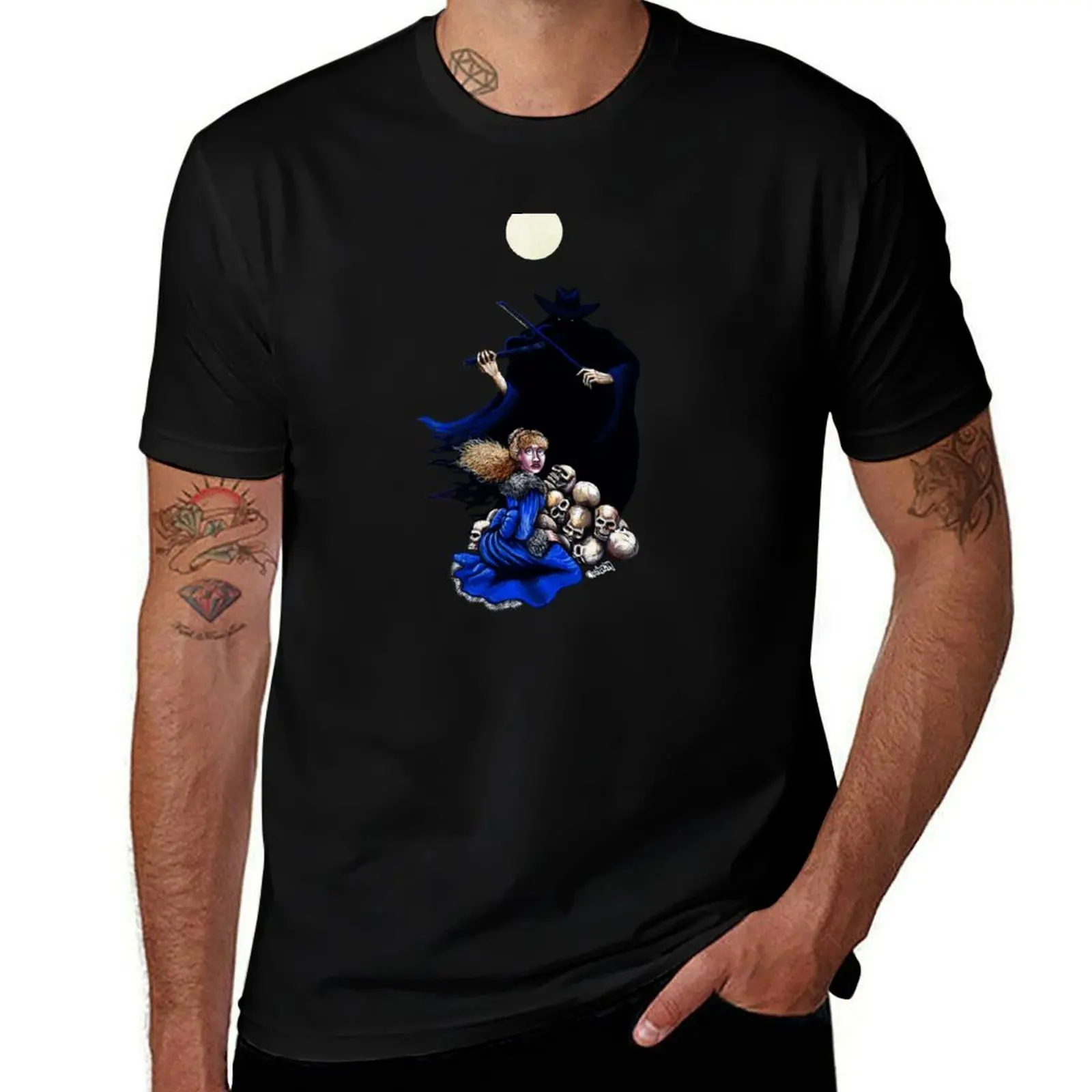 The Enchanted Violin T-Shirt Casual Minimalist Short Sleeve Top T-Shirt