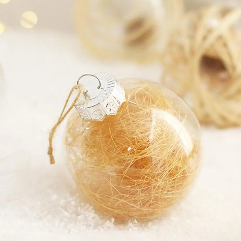 Dried Flower-filled Christmas Balls Christmas Balls with Detachable Design Festive Holiday Decor Vibrant for Tree for Parties