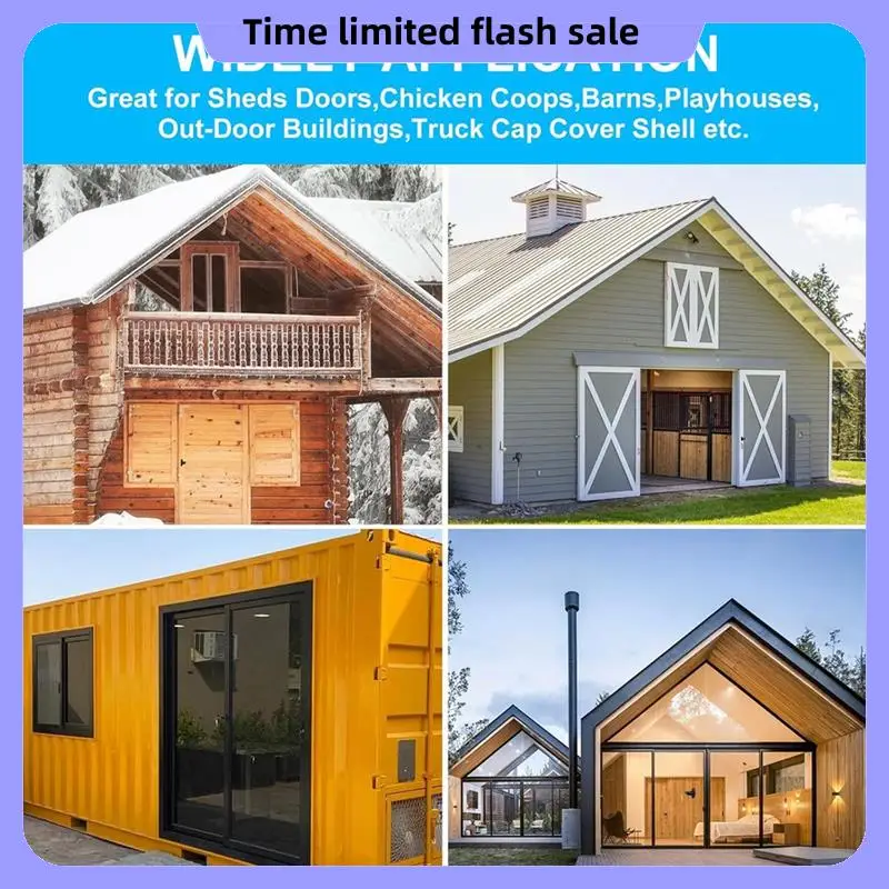 

A40T Shed Door Latch T Handle Lock Kit With 2 Keys For Playhouses, Chicken Coops,Camper 55" Stem