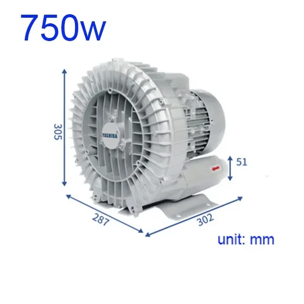 750w - 1500w High Pressure Vortex Fan Centrifugal Fan Industrial Powerful Blower Vortex Air Pump Vacuum Pump Fish Pond Aerator