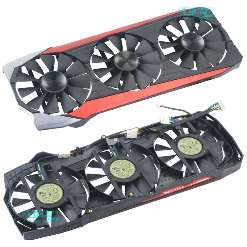 T129215SU PLD09210S12HH New Original for ASUS STRIX Raptor GTX980Ti R9 390X R9 390 graphics card cooling fan with label