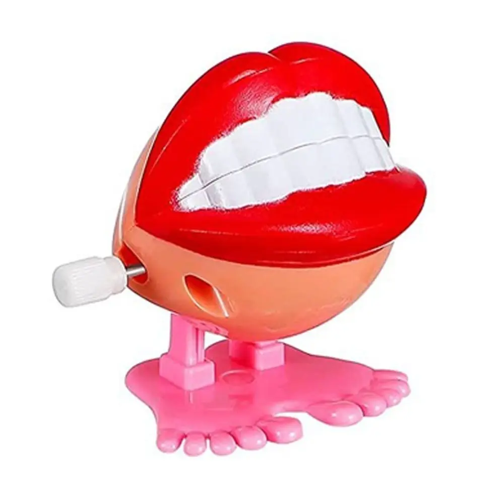 Running Toy Plastic Wind Up Toy Tooth Shape Cute Dental Toy Funny Jumping Teeth Toy Kids Gift