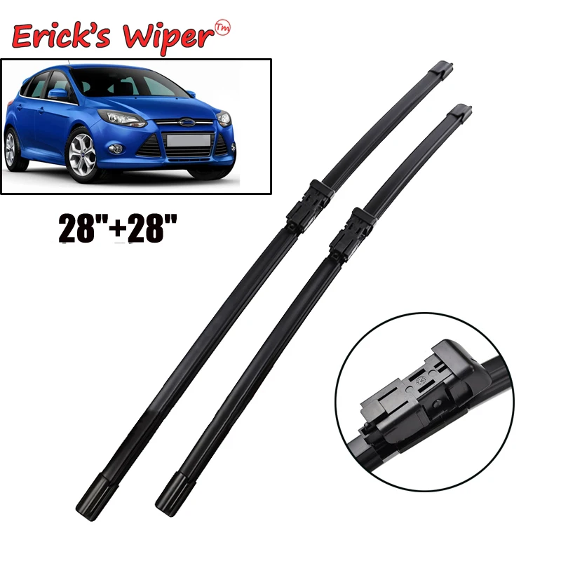 Erick\'s Wiper RHD & LHD Front Wiper Blades For Ford Focus 3 Hatchback 2011 - 2017 Windshield Windscreen Window Brushes 28\