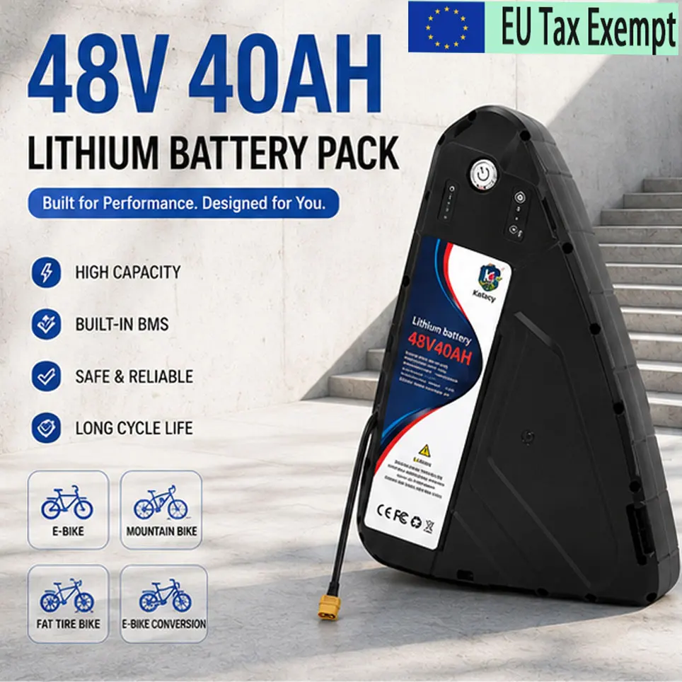 500-3000W E-Bike-Lithium-Stromversorgung, 48V 20-40AH Hochleistungsakku, lange Lebensdauer, Ersatzakku für elektrische Mountainbikes