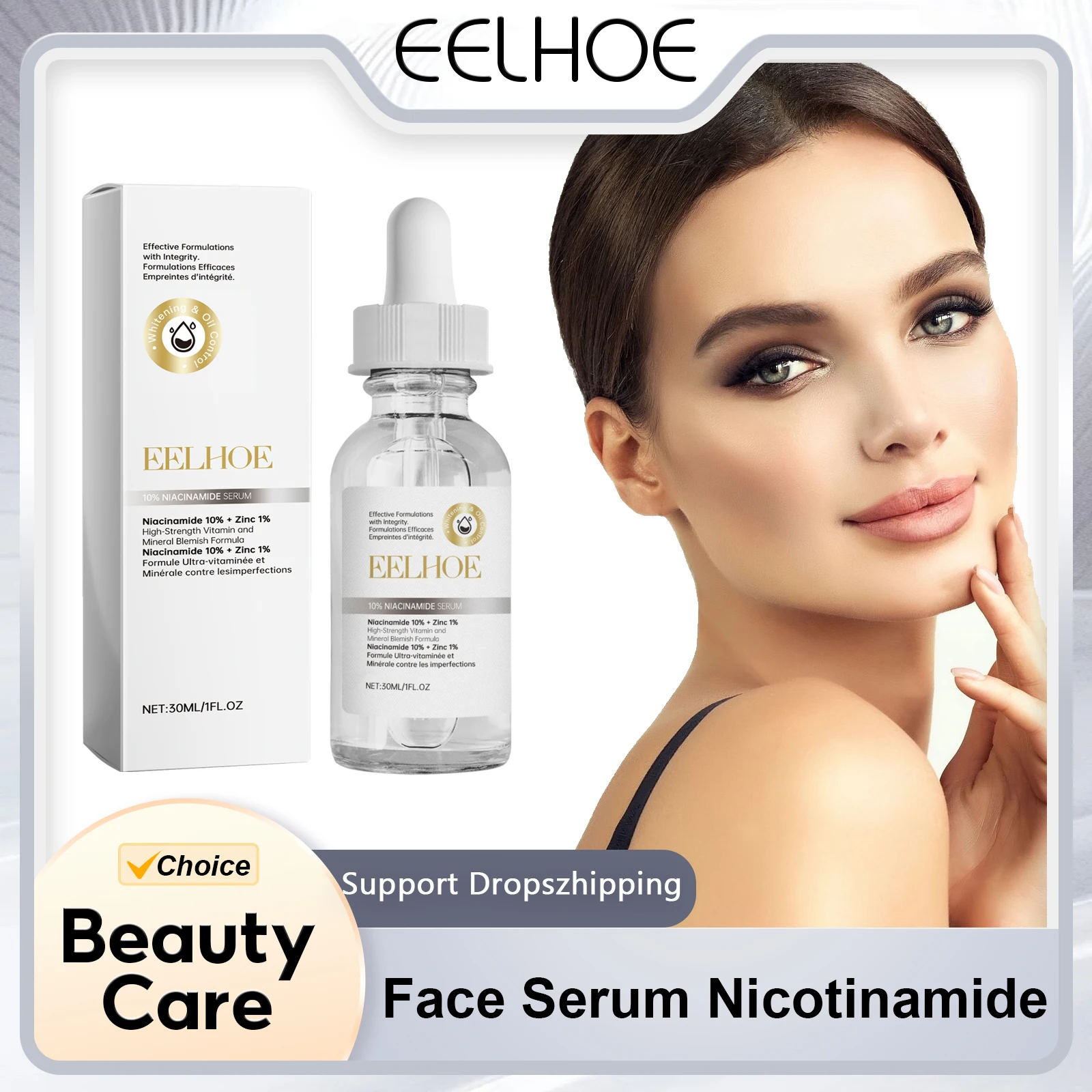 

EELHOE Face Serum Nicotinamide for Skin Improvement Firming and Lifting Nourishing Skin Care Smoothing Facial Moisturizing Serum