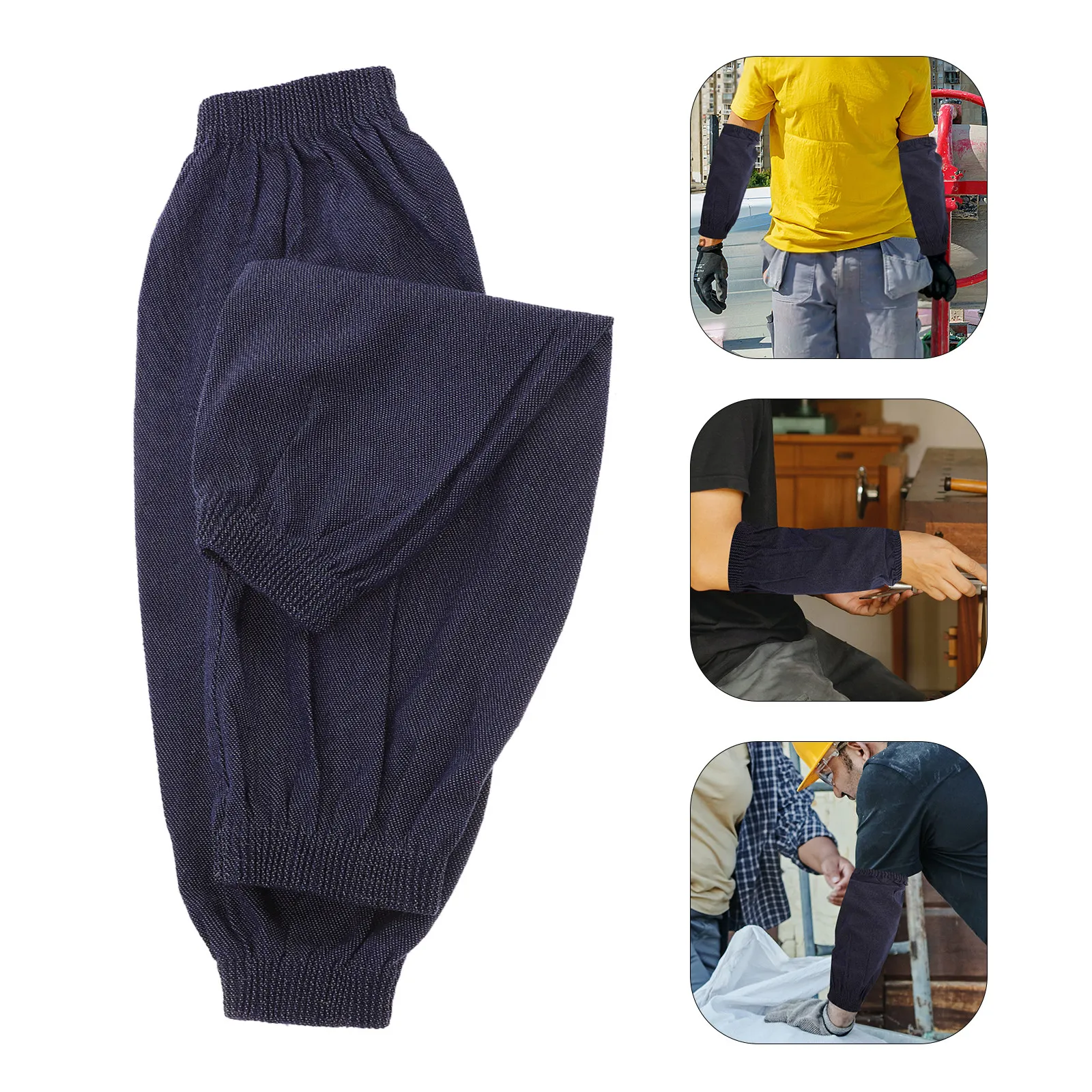 

2Pairs Professional Grade Arm Protective Sleeve Double Layer Forearm Protection Cover Heat Abrasion Resistant Welding Sleeve