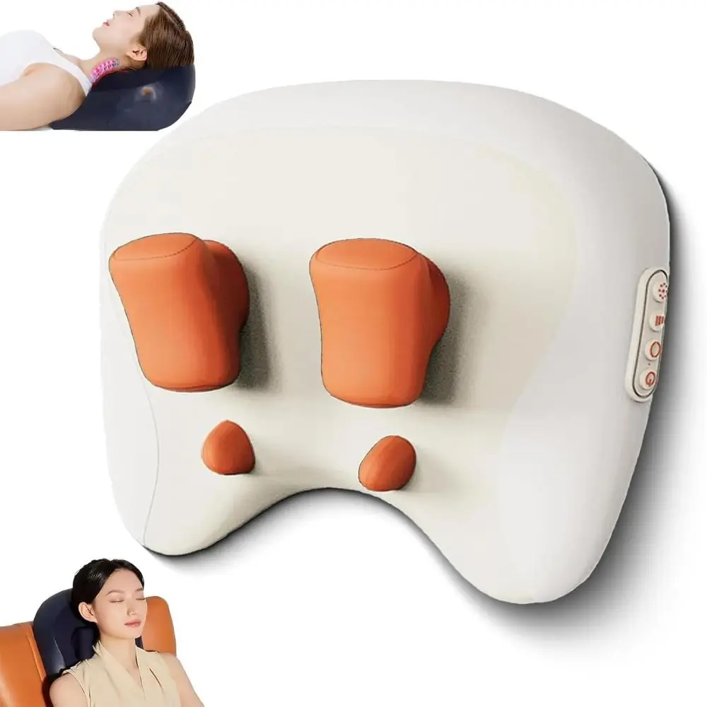 

Full-Body Use Pillow Neck & Shoulder Massager Three Modes Deeply Relax Neck 4D Neck Massager Adjustable Strength Clip-kneading