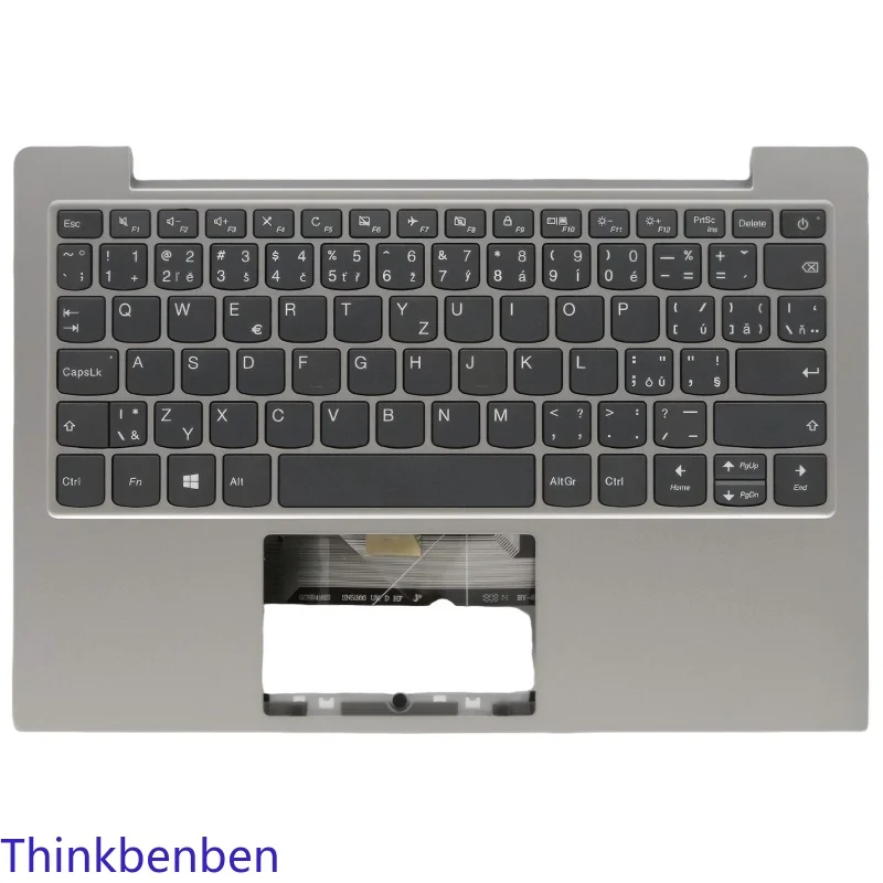 CZ Czech Platinum Grey Keyboard Upper Case Palmrest Shell Cover For Lenovo Ideapad S150 Slim 1 11 11AST 05 5CB0W44015