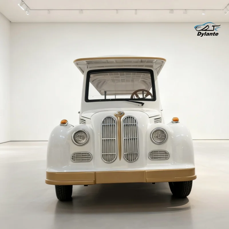 Electric Club Car Electric Sightseeing Buggy CE Certified 5KW Motor 72V Lithium Electric Vintage Classic Car For Adults