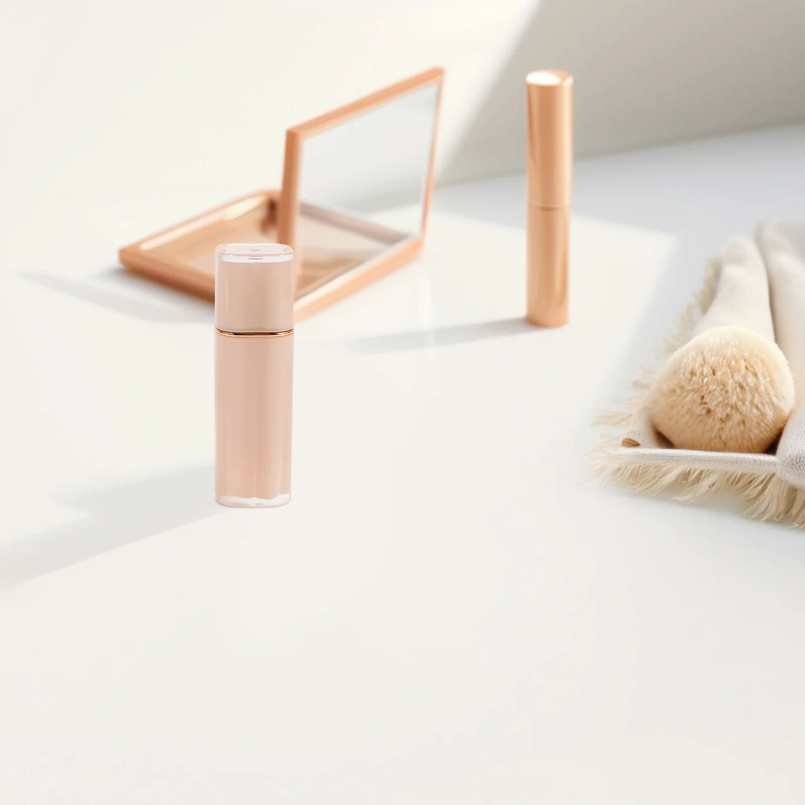 أنبوب أحمر شفاه بلاستيكي متين، حاويات فارغة محمولة لآلية إغلاق أداة مكياج ملمع الشفاه #4