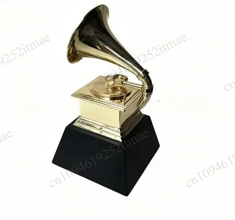 Premium Alloy Trumpet Trophy, Music Festival Award Souvenir Collectible Statue