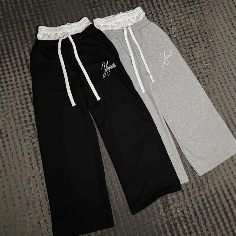 

Y2k Clothes Double Waisted Sweatpants Pantalones Baggy Moda Hombre Hosen Herren Abbigliamento Uomo한국인 후기 많은 바지man Winter Clothes