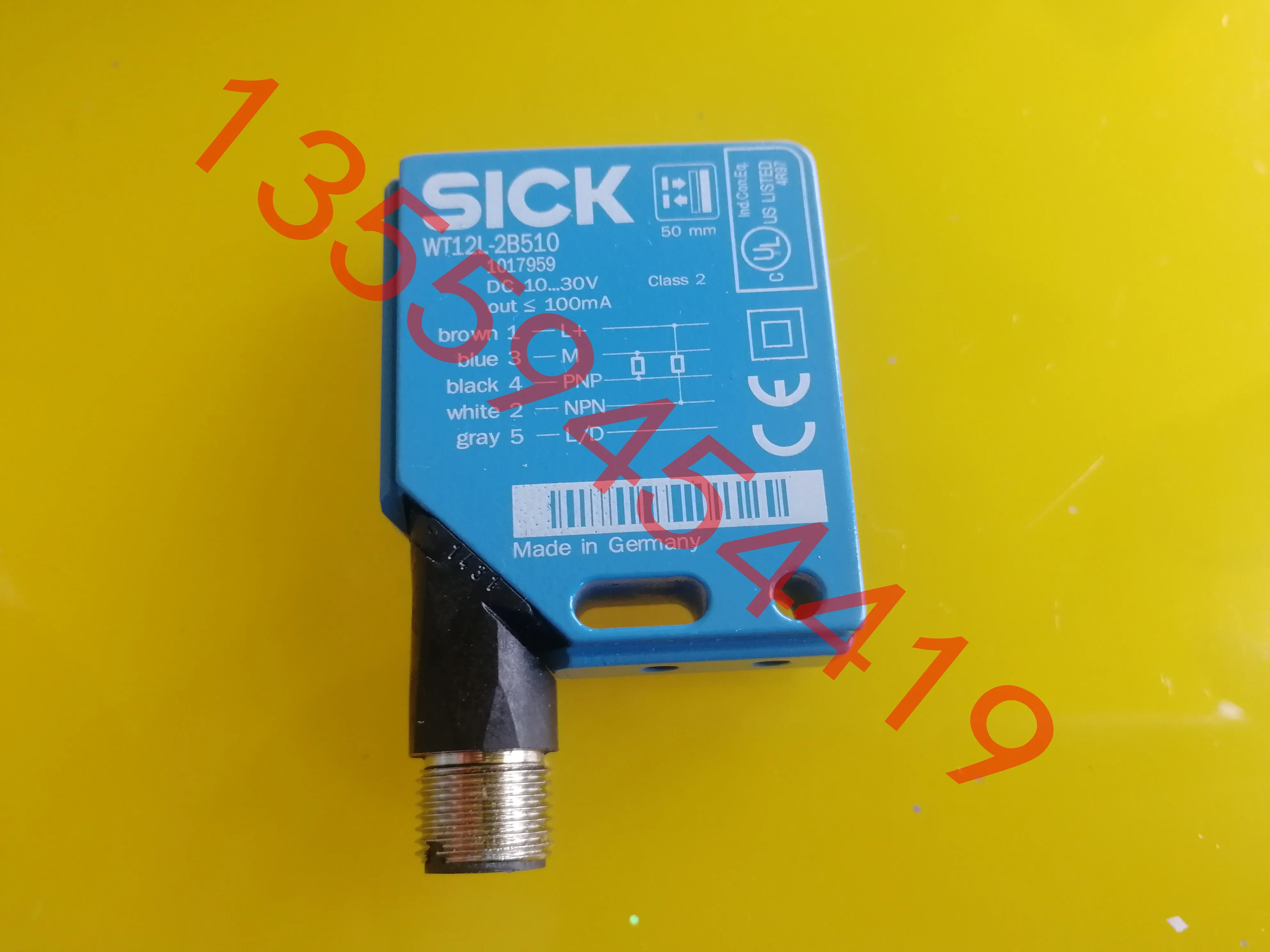 SICK Optoelectronic Sensor 1017959 WT12L-2B510 Original And Genuine Free Shipping