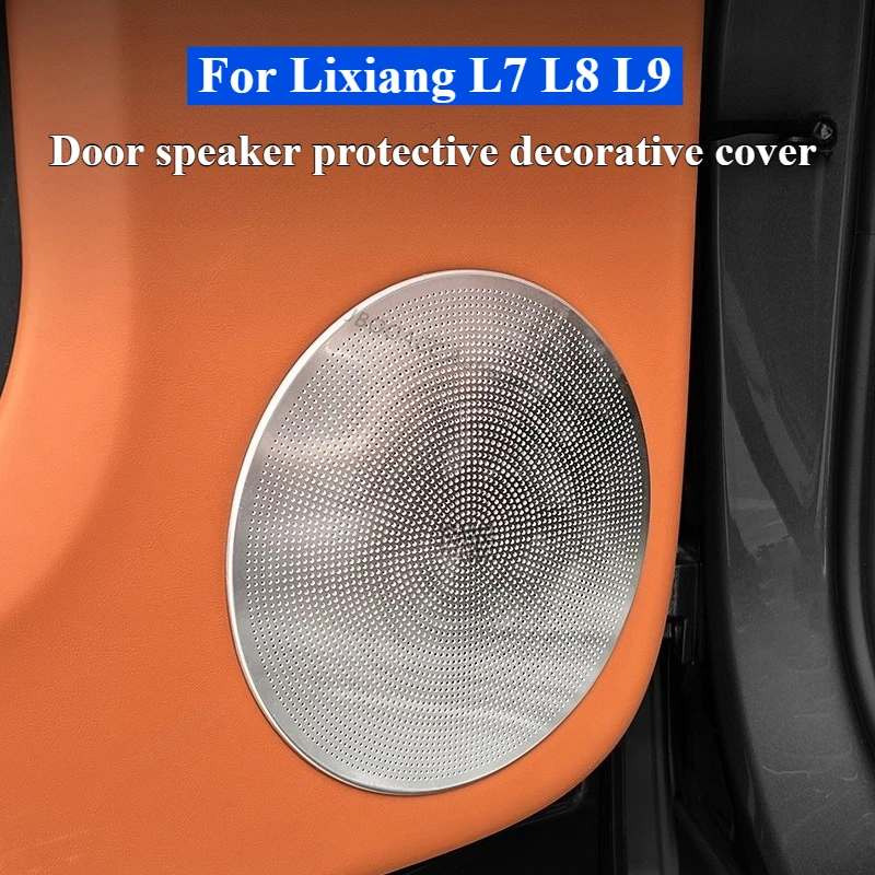

Для Lixiang L9L8/L7 дверной динамик, крышка звукового сигнала, защитная крышка, дверная аудио наклейка, внутренняя модификация, декоративная защита