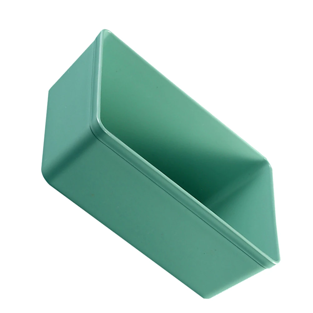 

Extra Thick Rectangular Storage Box Green Durable Plastic Organizer Countertop Makeup Case Sundrys Container