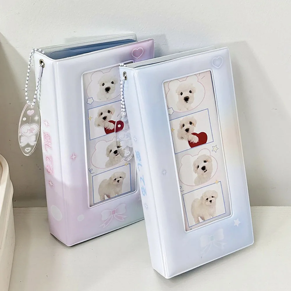 Sweet Cute Photo Album Hollow Cartoon Photocard Holder Book Binding Machine Kpop Photocard Holder Album