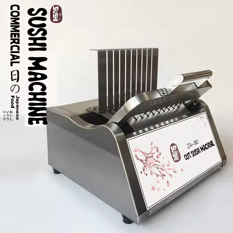 XEOLEO التجارية السوشي لفة القاطع آلة الفولاذ المقاوم للصدأ دليل آلة قطع السوشي قطاعة السوشي سمك 22 مللي متر