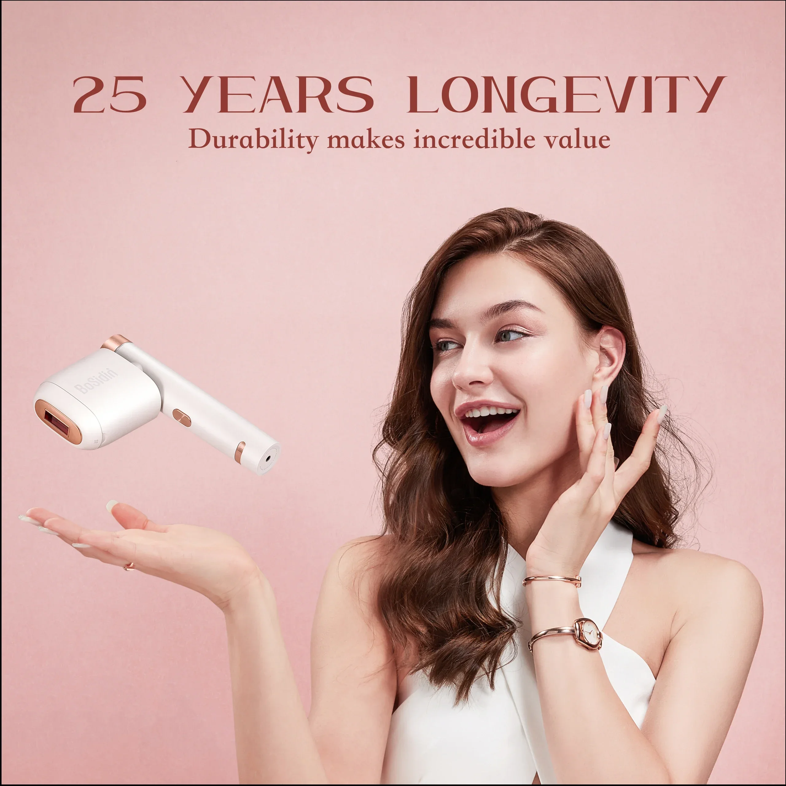 2024 Bosidin Professional Laser Hair Removal Device For Women Hair Removal Device Face Hair Removal Device Leg Remover