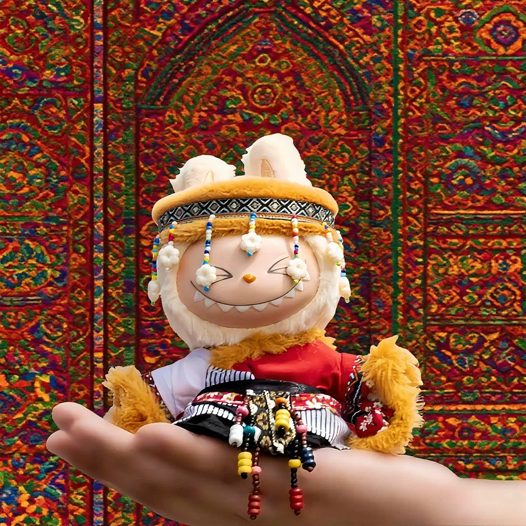

For 17cm Labubu Doll Zhuang & Tibetan Ethnic Clothing Set