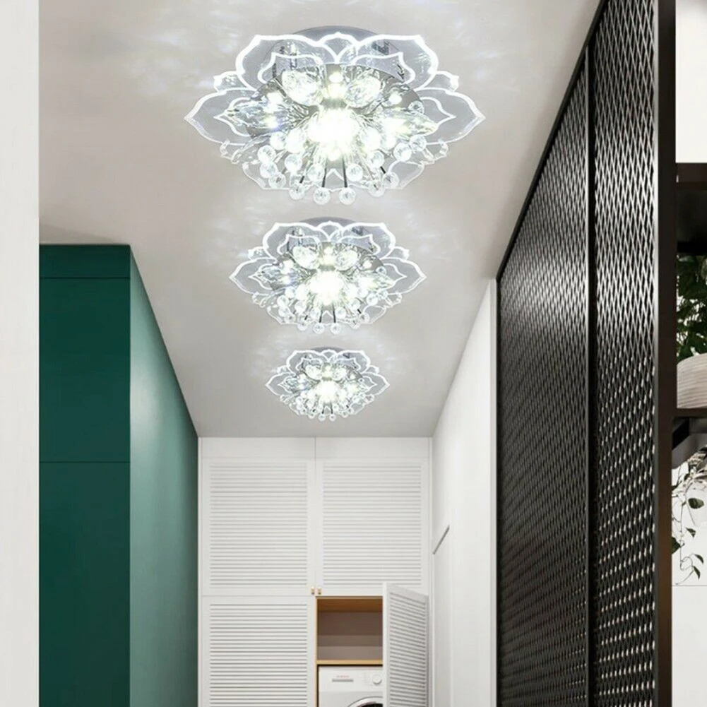 Modern Chandelier LED Crystal Ceiling Pendant Lamp for Living Room Bedroom Chandelier Kitchen Decoration Light