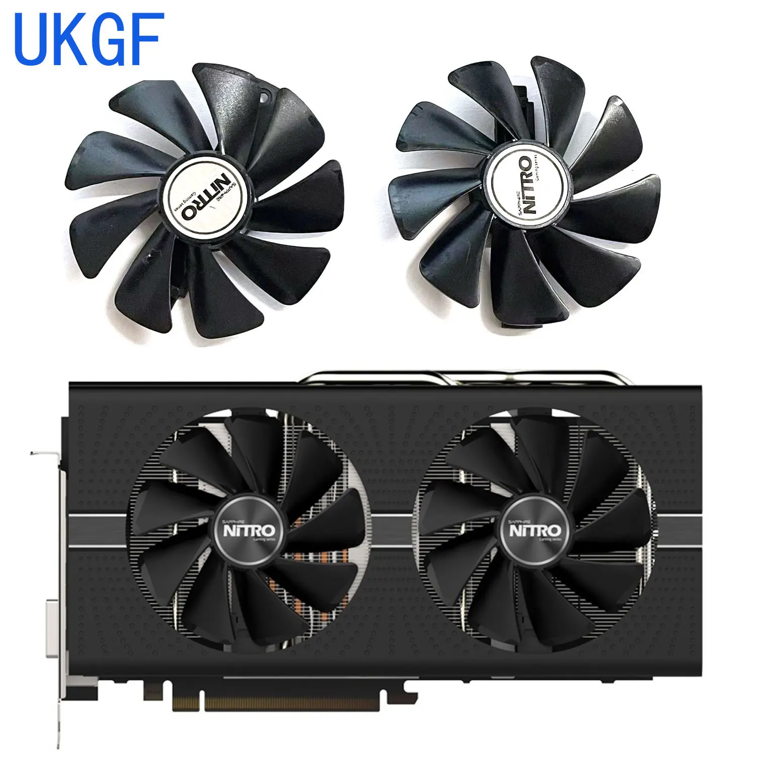 

95MM CF1015H12D DC 12V 0.42A for Sapphire Radeon RX 470 480 580 570 RX580 RX480 Graphics Card Fan RX580 570 GPU Cooler