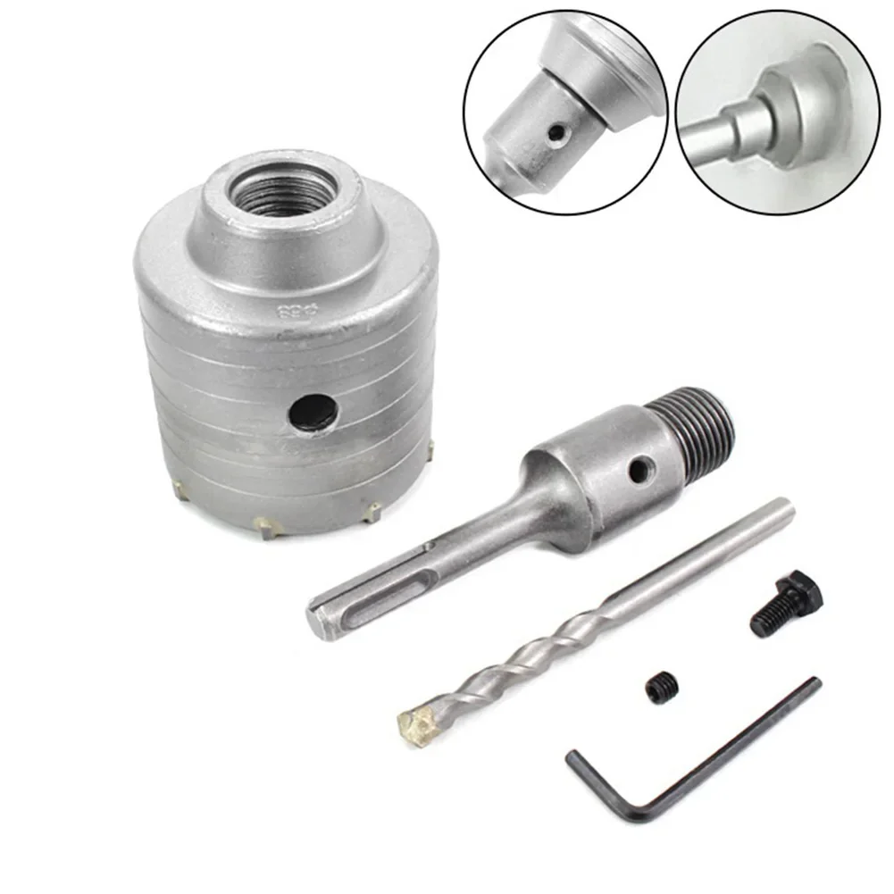 Kit Mata Bor Inti Beton untuk SDS PLUS Shank 40Mm 50Mm 65Mm 68Mm dengan Logam Berujung Karbida untuk Berbagai Aplikasi